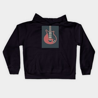 Red Special Guitar Kids Hoodie